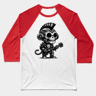 Gothic Punk Monkey Baseball T-Shirt